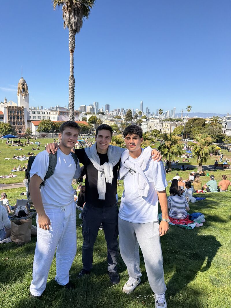 Philoxenia builders spending time together in San Francisco’s Dolores Park